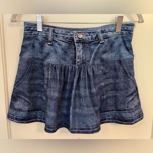 Lucky in Love denim look tennis skirt size small